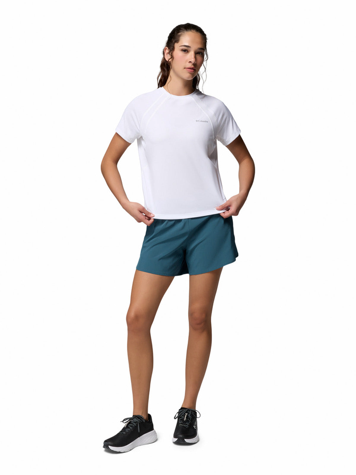 Polera Manga Corta Mujer Stealth Spring Blanco Columbia