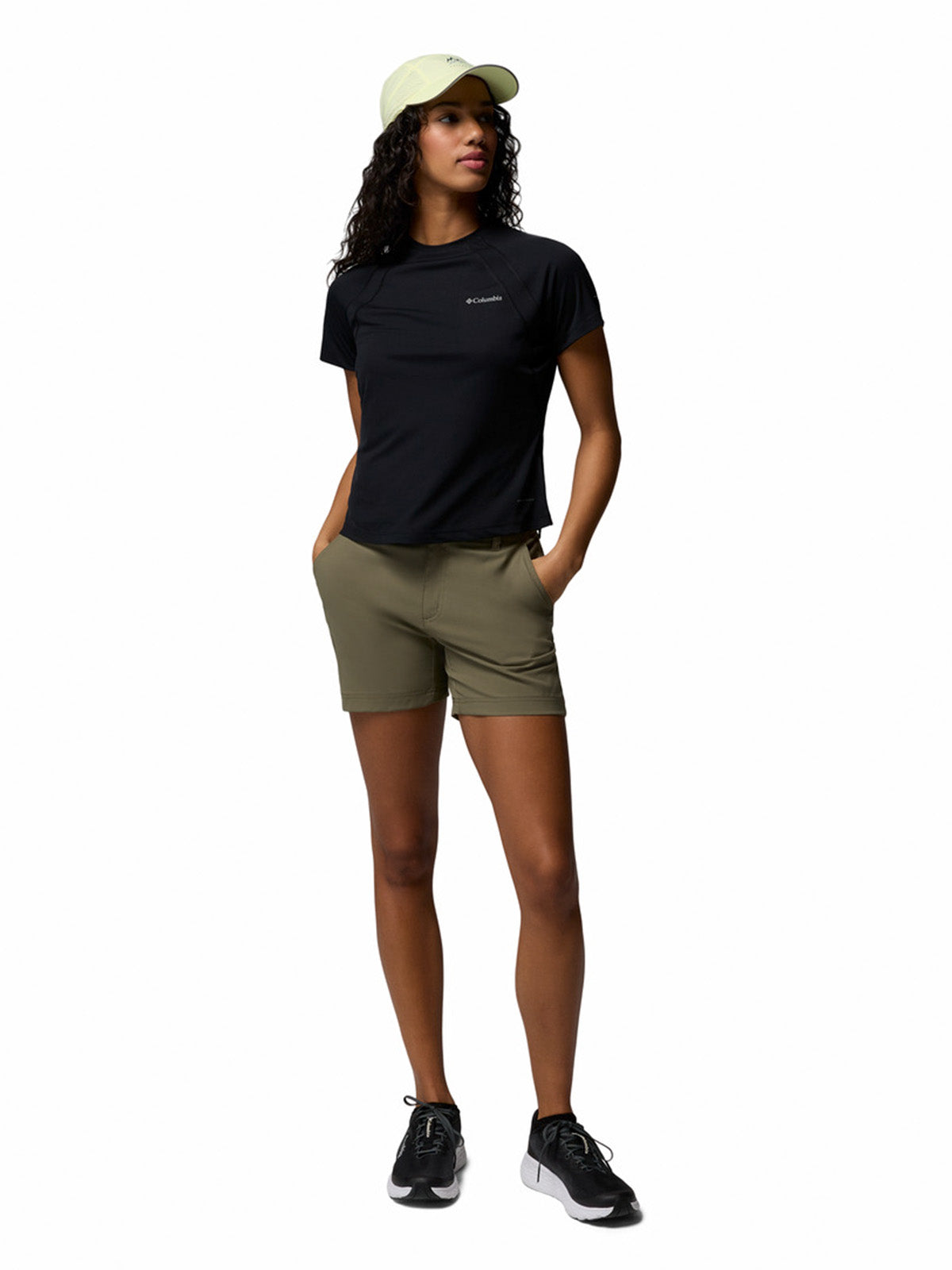 Polera Manga Corta Mujer Stealth Spring Negro Columbia