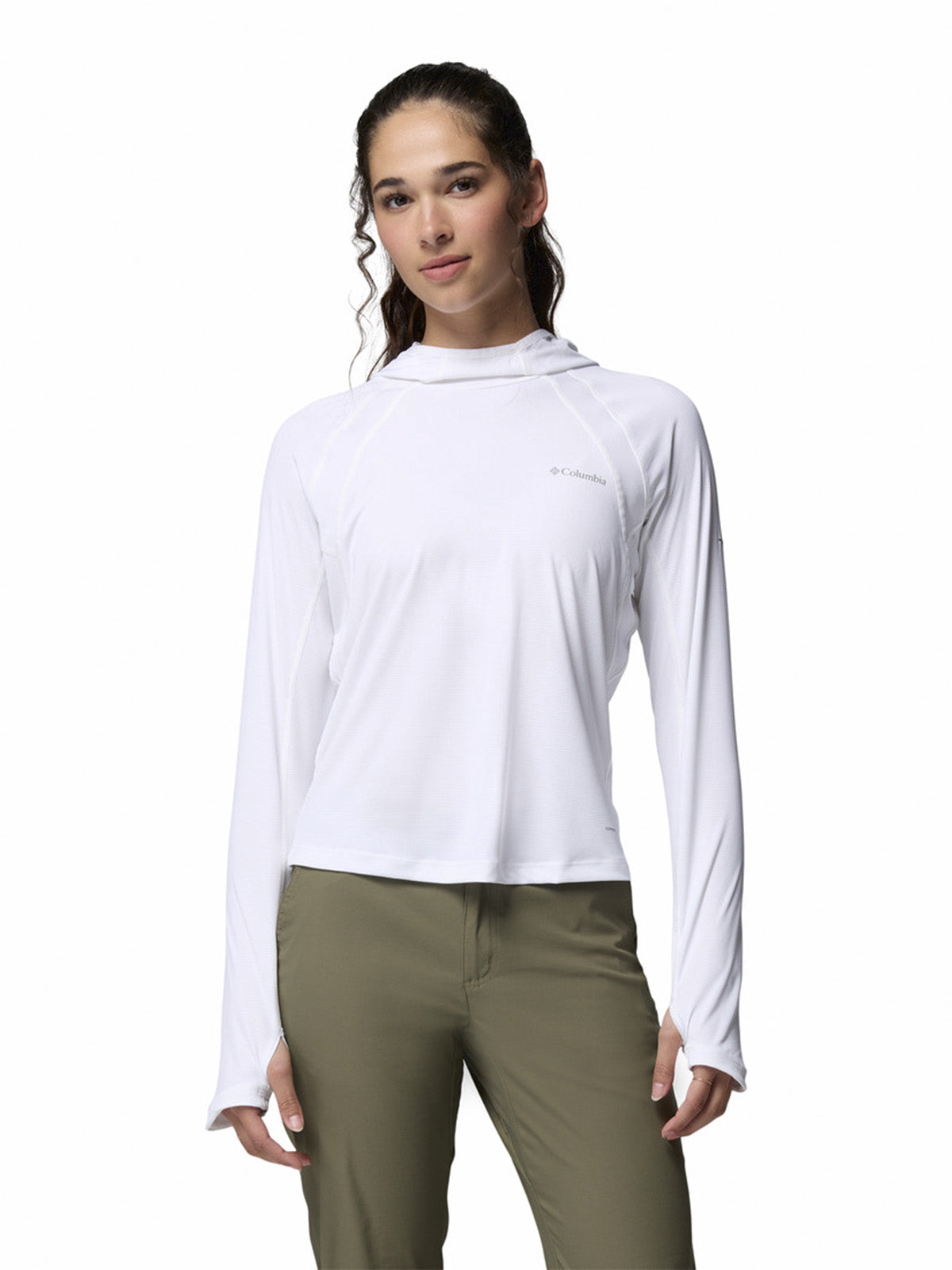 Polera Manga Larga Mujer Stealth Spring Blanco Columbia