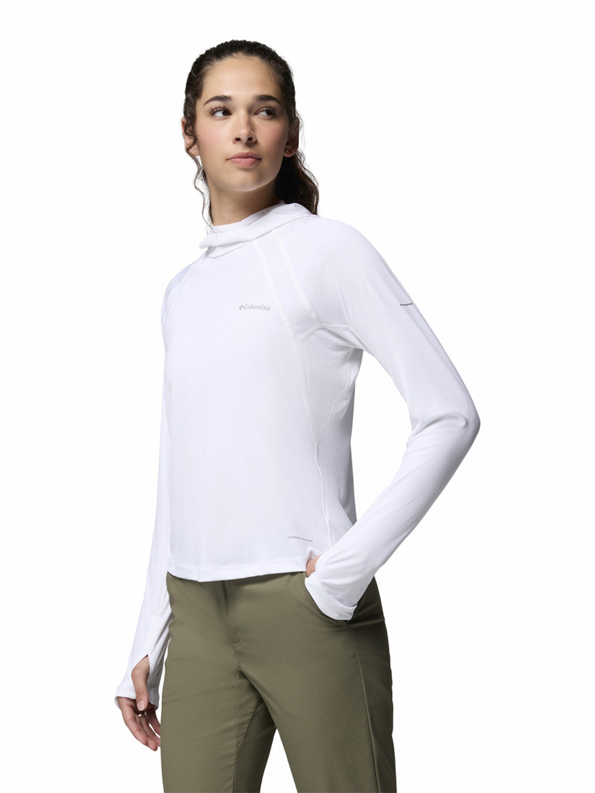 Polera Manga Larga Mujer Stealth Spring Blanco Columbia