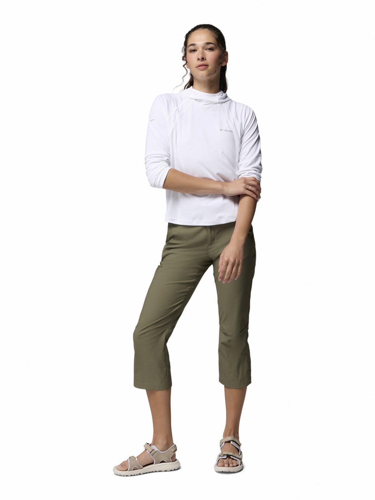 Polera Manga Larga Mujer Stealth Spring Blanco Columbia