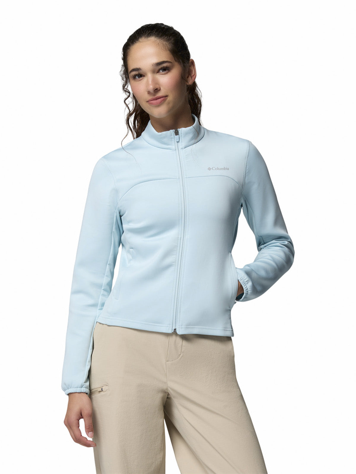 Softshell Mujer Sloan Crest Spacer Celeste Columbia