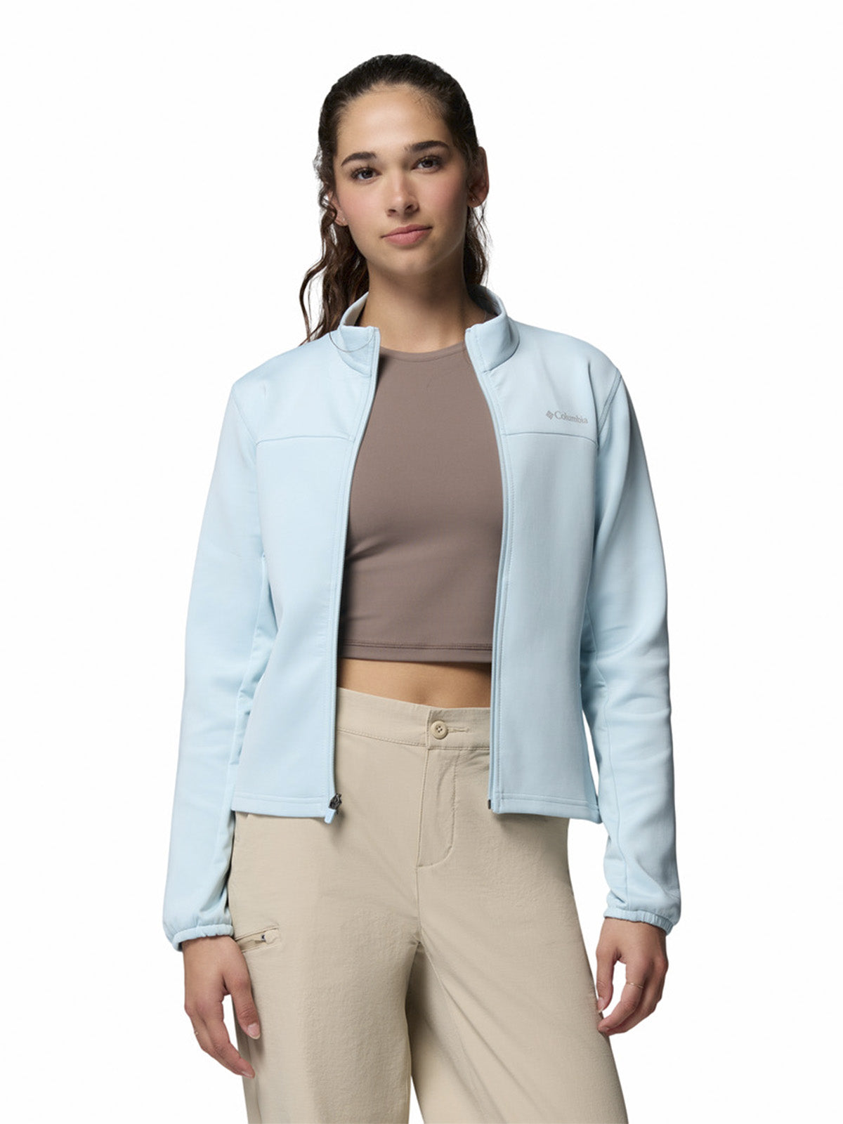Softshell Mujer Sloan Crest Spacer Celeste Columbia