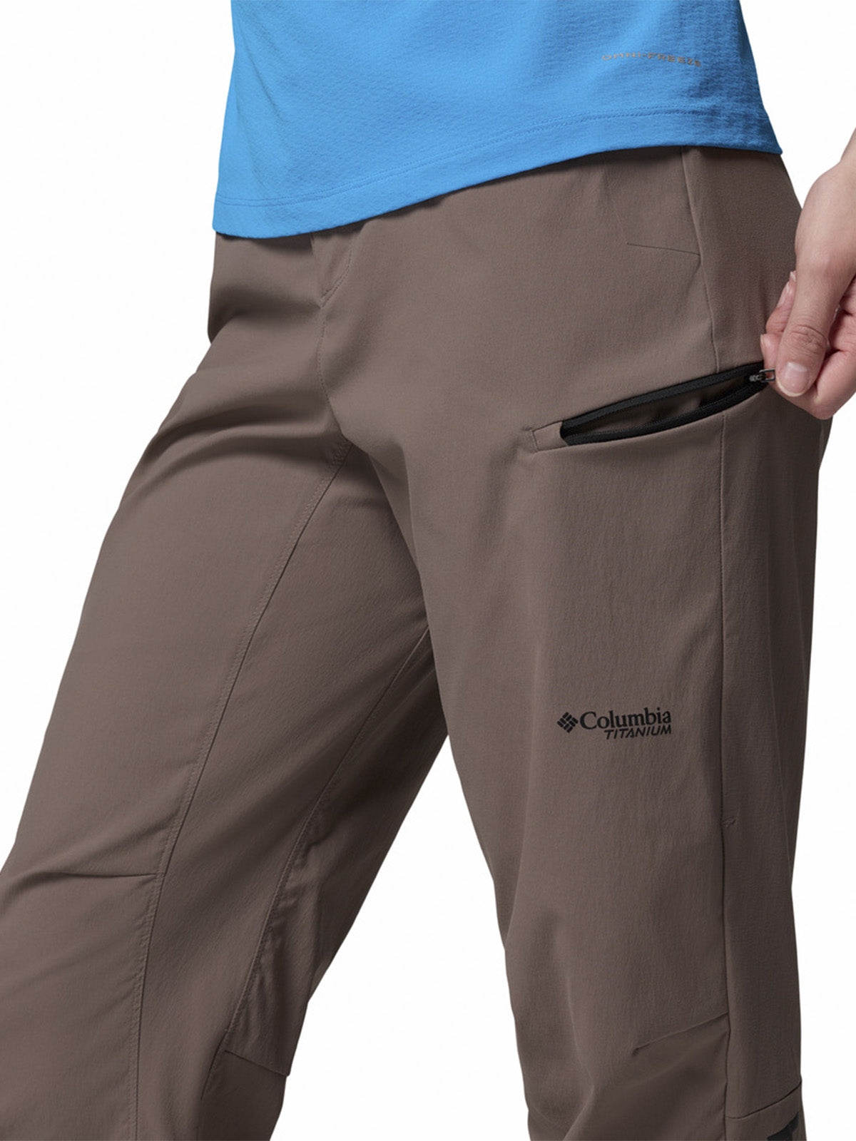 Pantalon Mujer Cosmiques Pro Gris Columbia