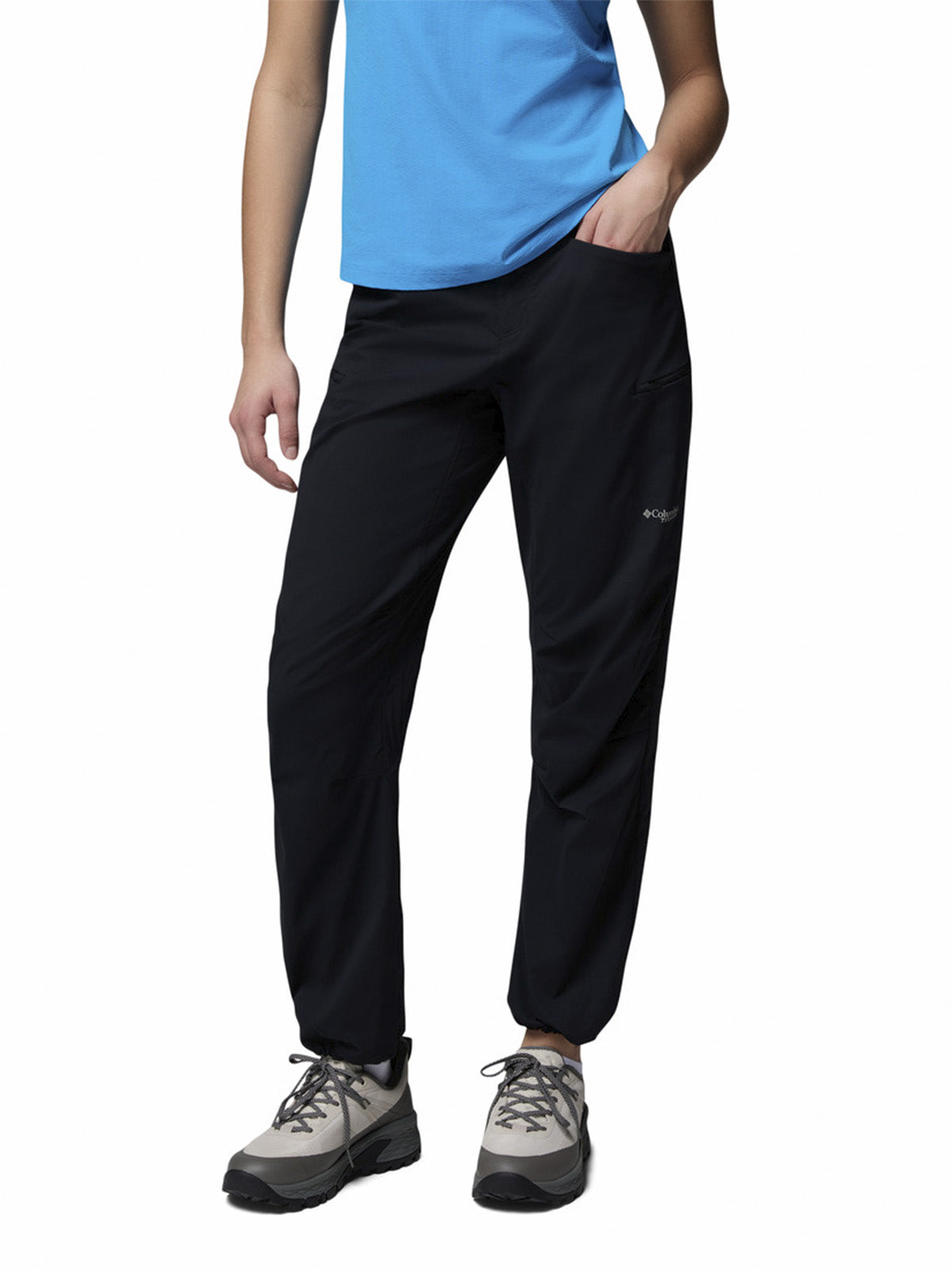 Pantalon Mujer Cosmiques Pro Negro Columbia
