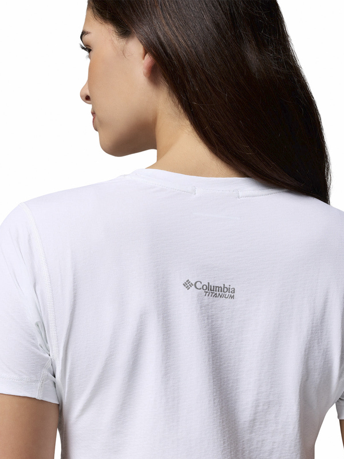 Polera Manga Corta Mujer Diamond Peak Blanco Columbia