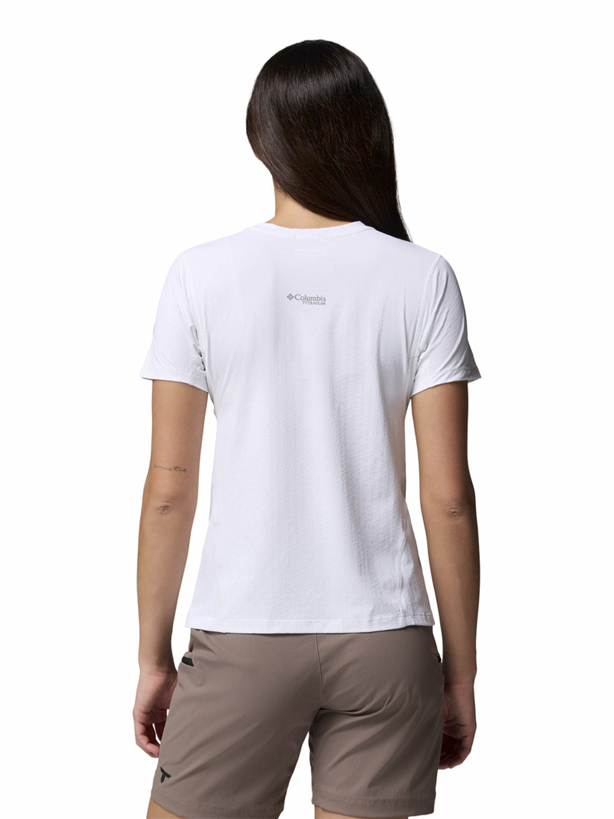 Polera Manga Corta Mujer Diamond Peak Blanco Columbia