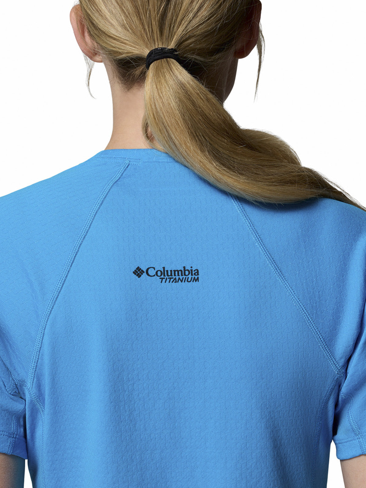 Polera Manga Corta Mujer Driventure Azul Columbia
