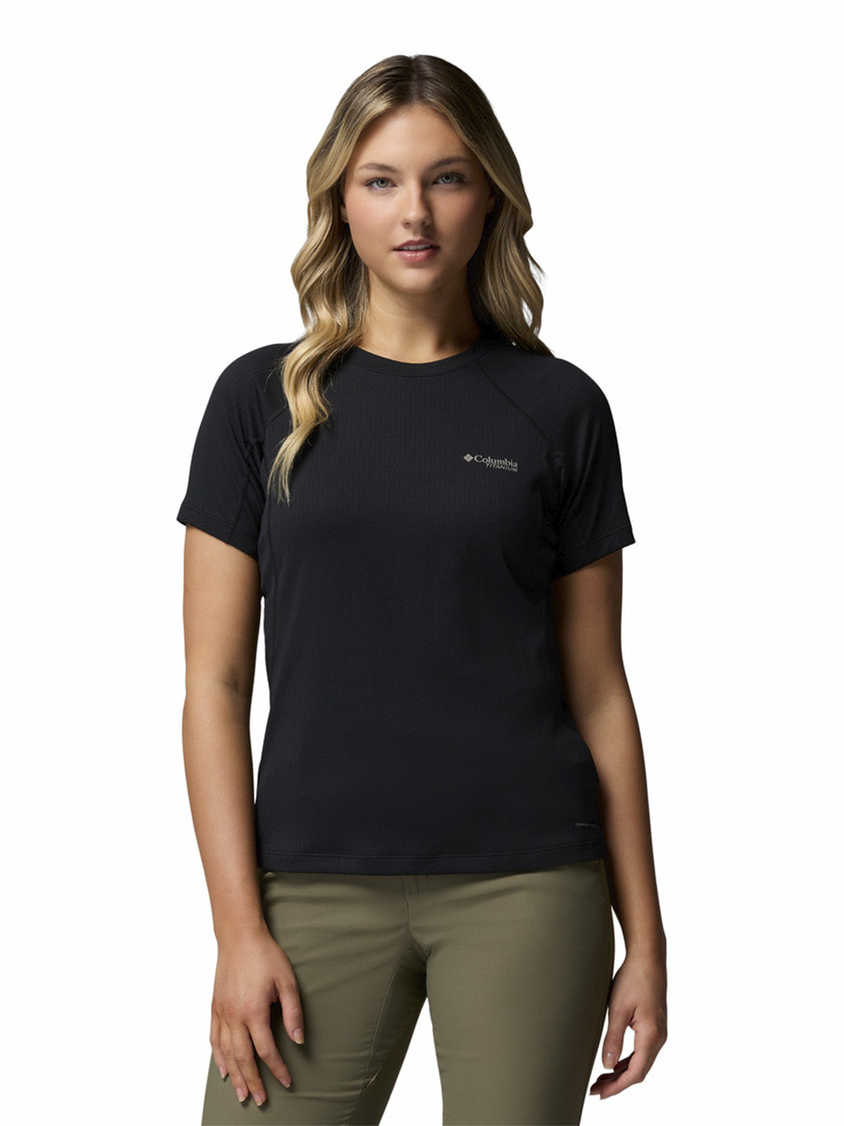 Polera Manga Corta Mujer Driventure Negro Columbia