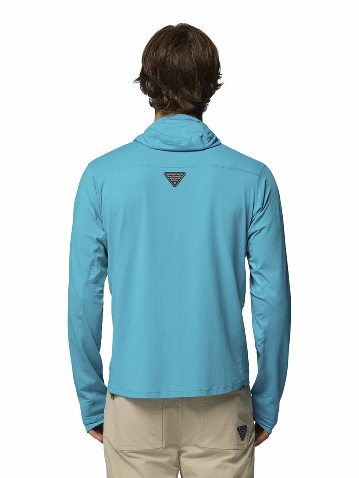 Polera Manga Larga Hombre Shadowcaster Zero Azul Columbia