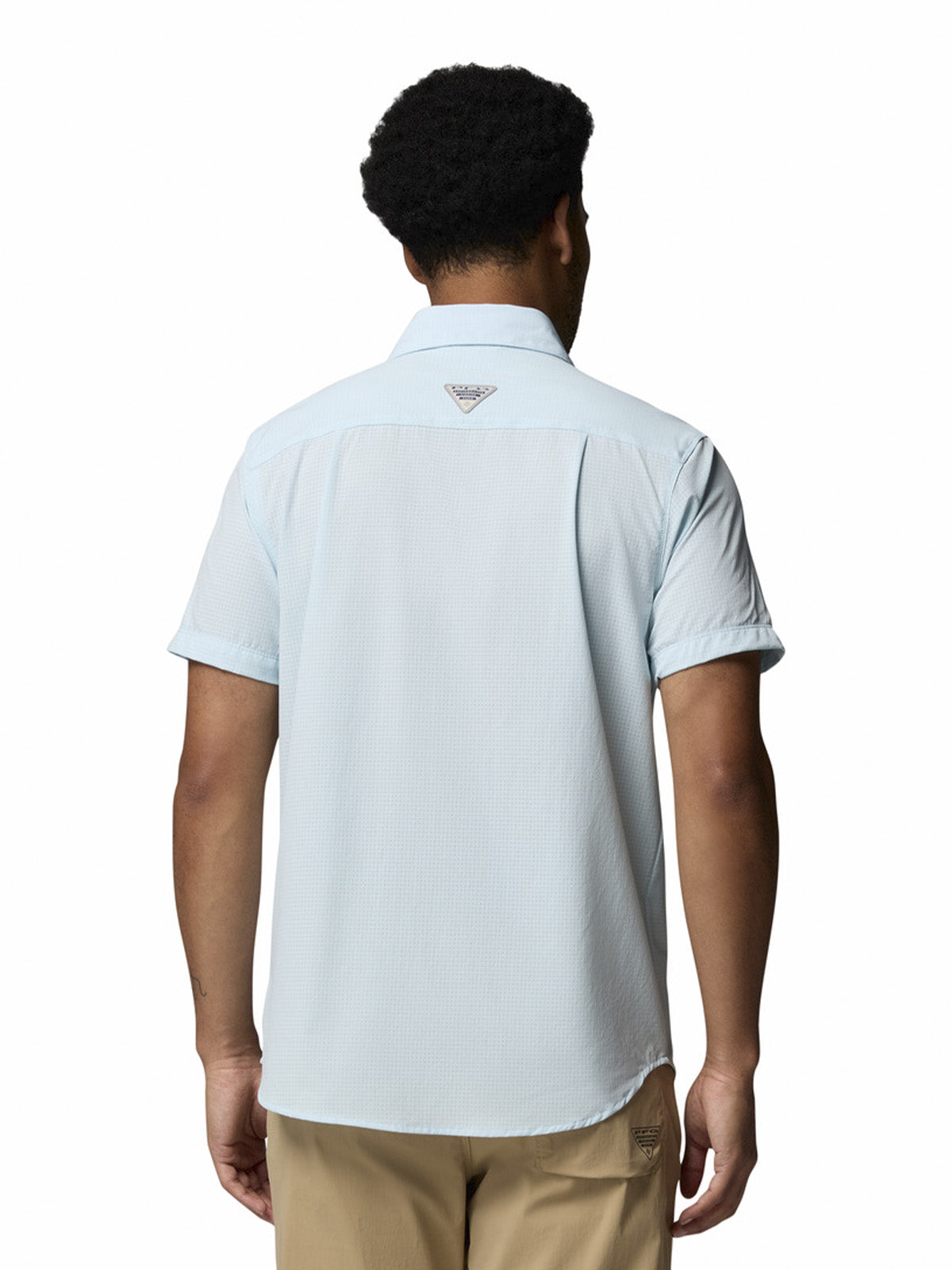 Camisa Manga Corta Hombre Wild Cast Vent Celeste Columbia