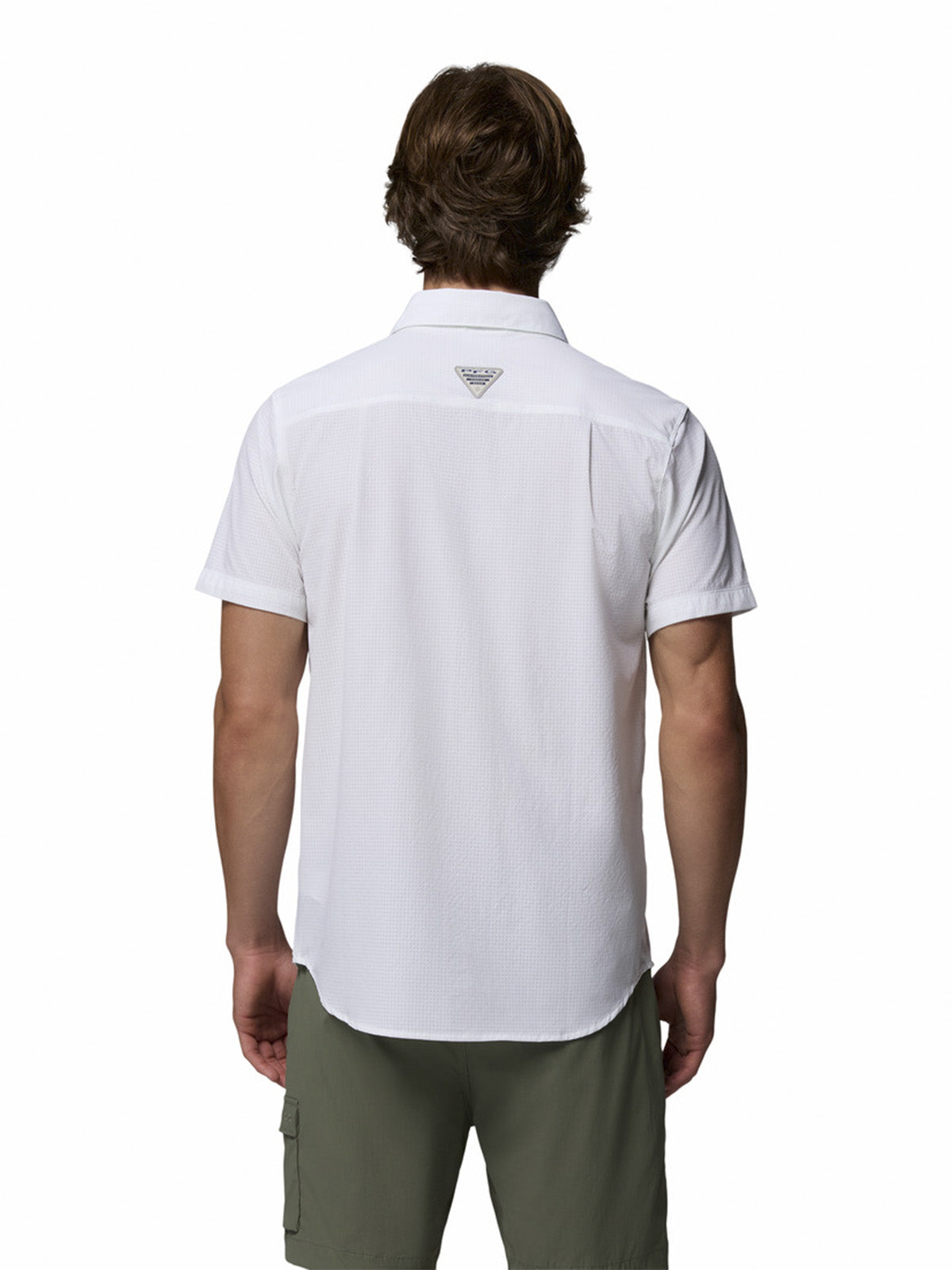 Camisa Manga Corta Hombre Wild Cast Vent Blanco Columbia