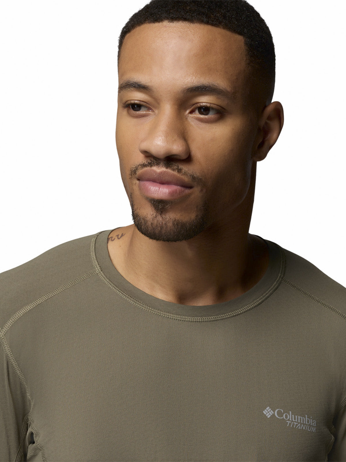 Polera Manga Larga Hombre Diamond Peak Pr Long Gris Columbia