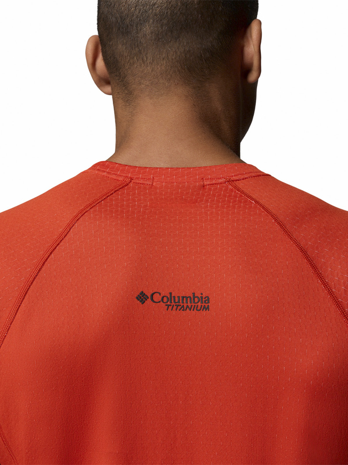 Polera Manga Corta Hombre Driventure Naranjo Columbia