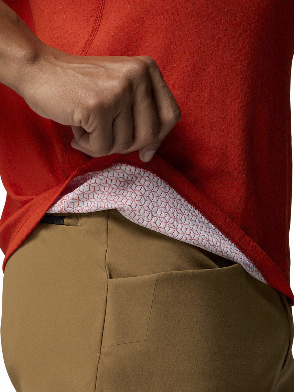 Polera Manga Corta Hombre Driventure Naranjo Columbia