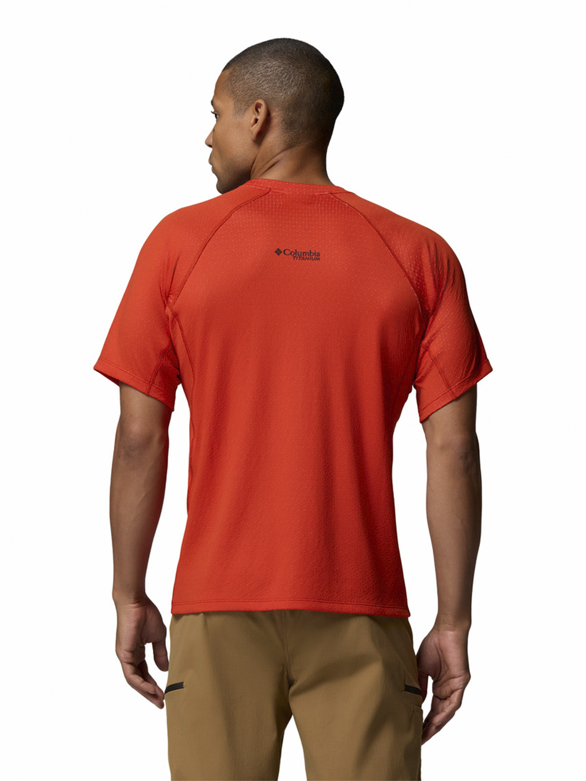 Polera Manga Corta Hombre Driventure Naranjo Columbia