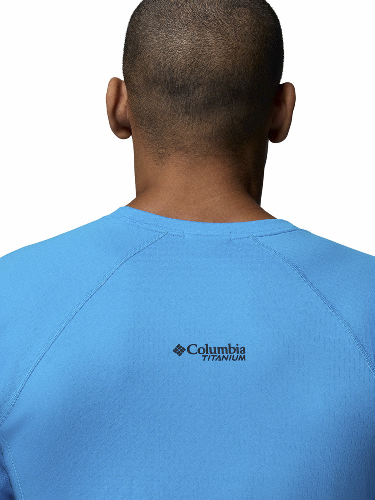 Polera Manga Corta Hombre Driventure Azul Columbia