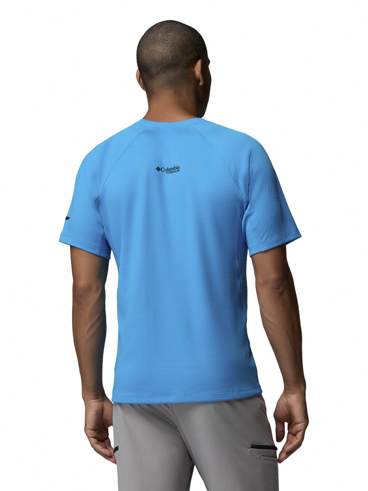 Polera Manga Corta Hombre Driventure Azul Columbia