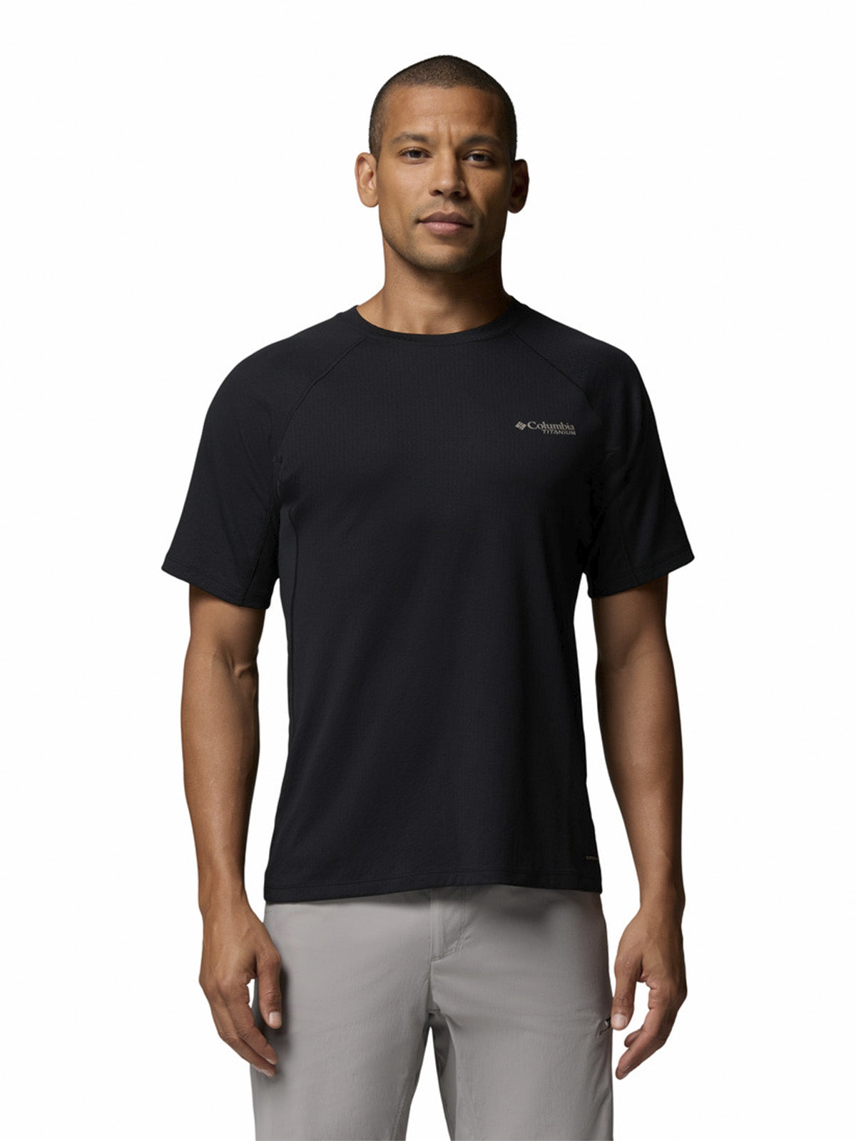Polera Manga Corta Hombre Driventure Negro Columbia