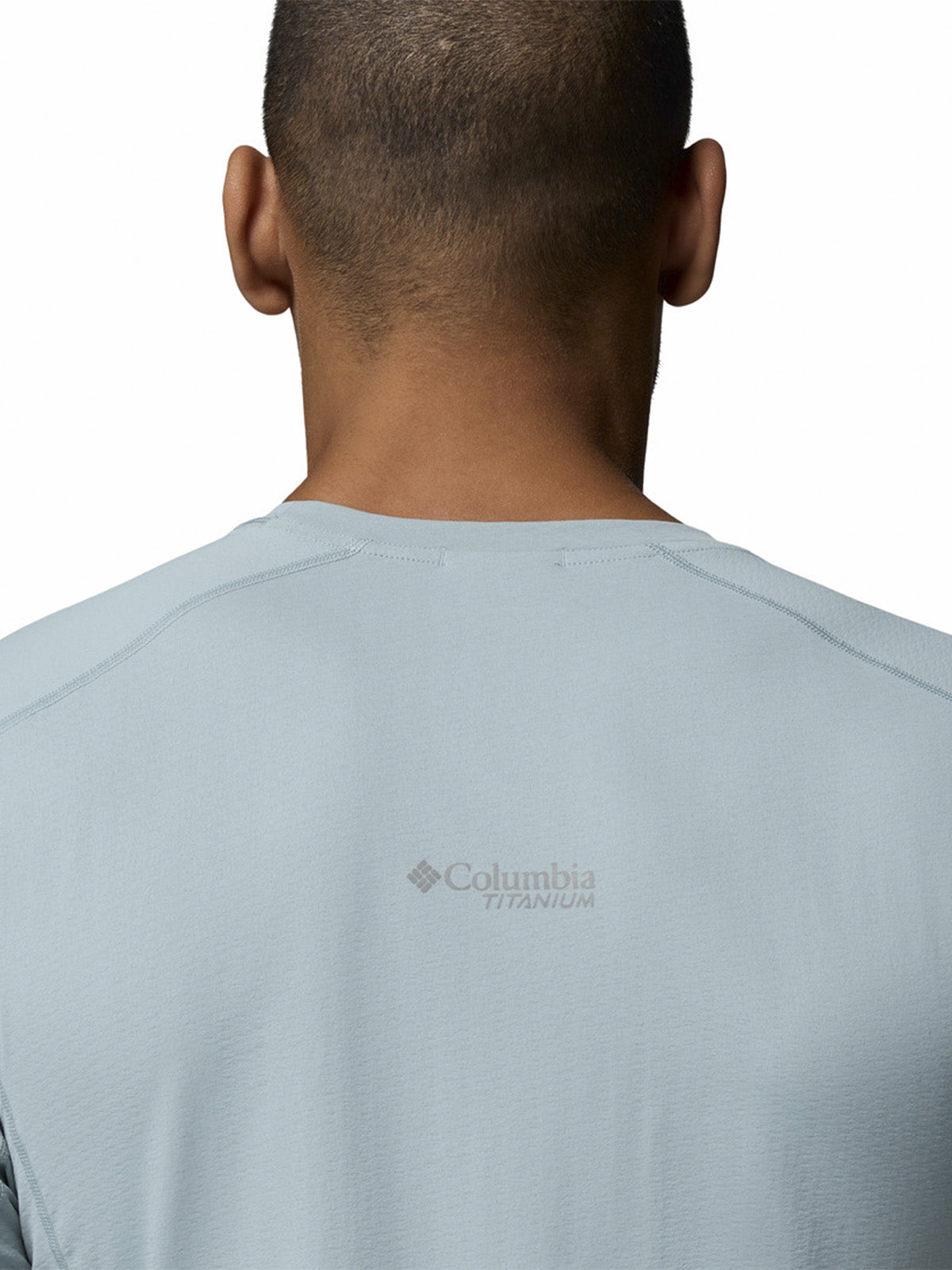 Polera Manga Corta Hombre Diamond Peak Celeste Columbia