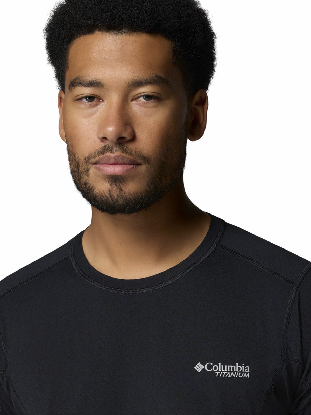 Polera Manga Corta Hombre Diamond Peak Negro Columbia