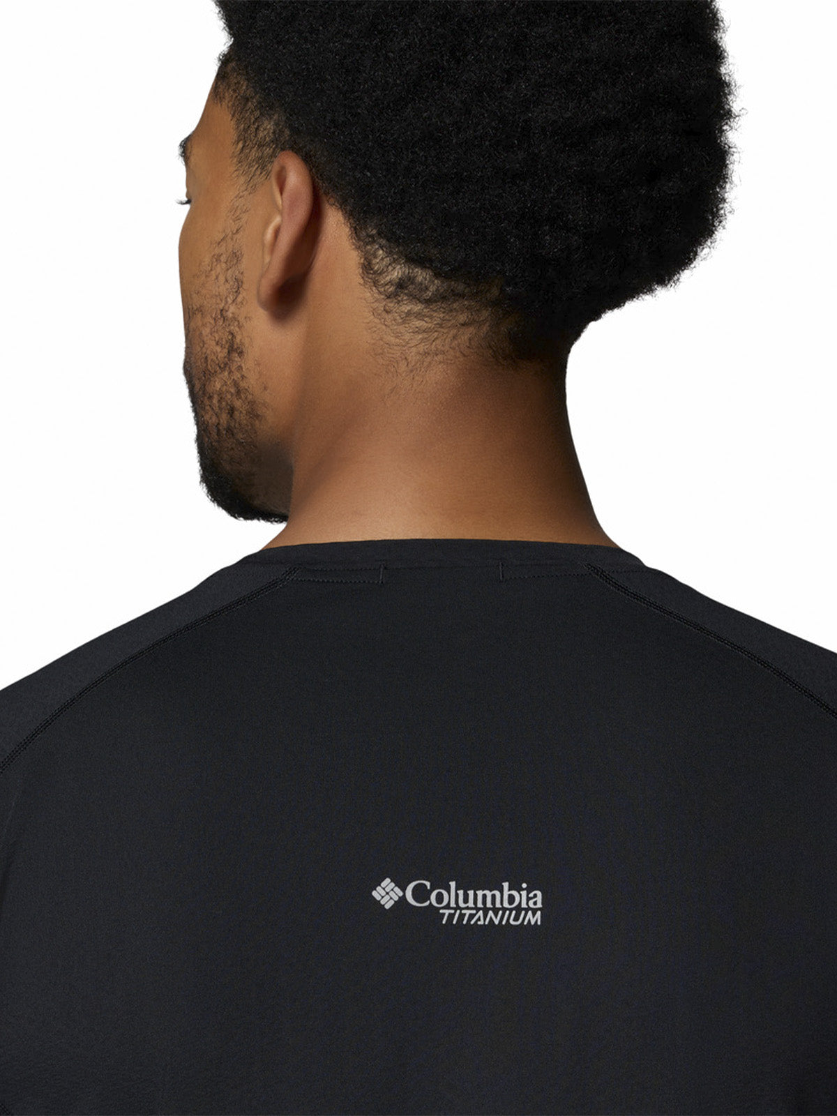 Polera Manga Corta Hombre Diamond Peak Negro Columbia