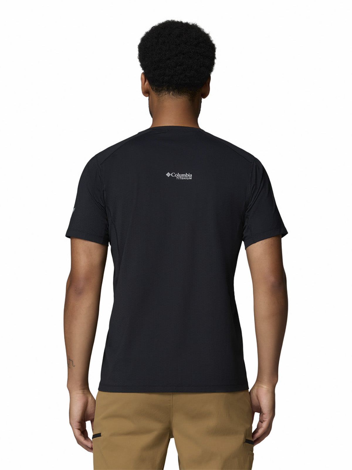 Polera Manga Corta Hombre Diamond Peak Negro Columbia