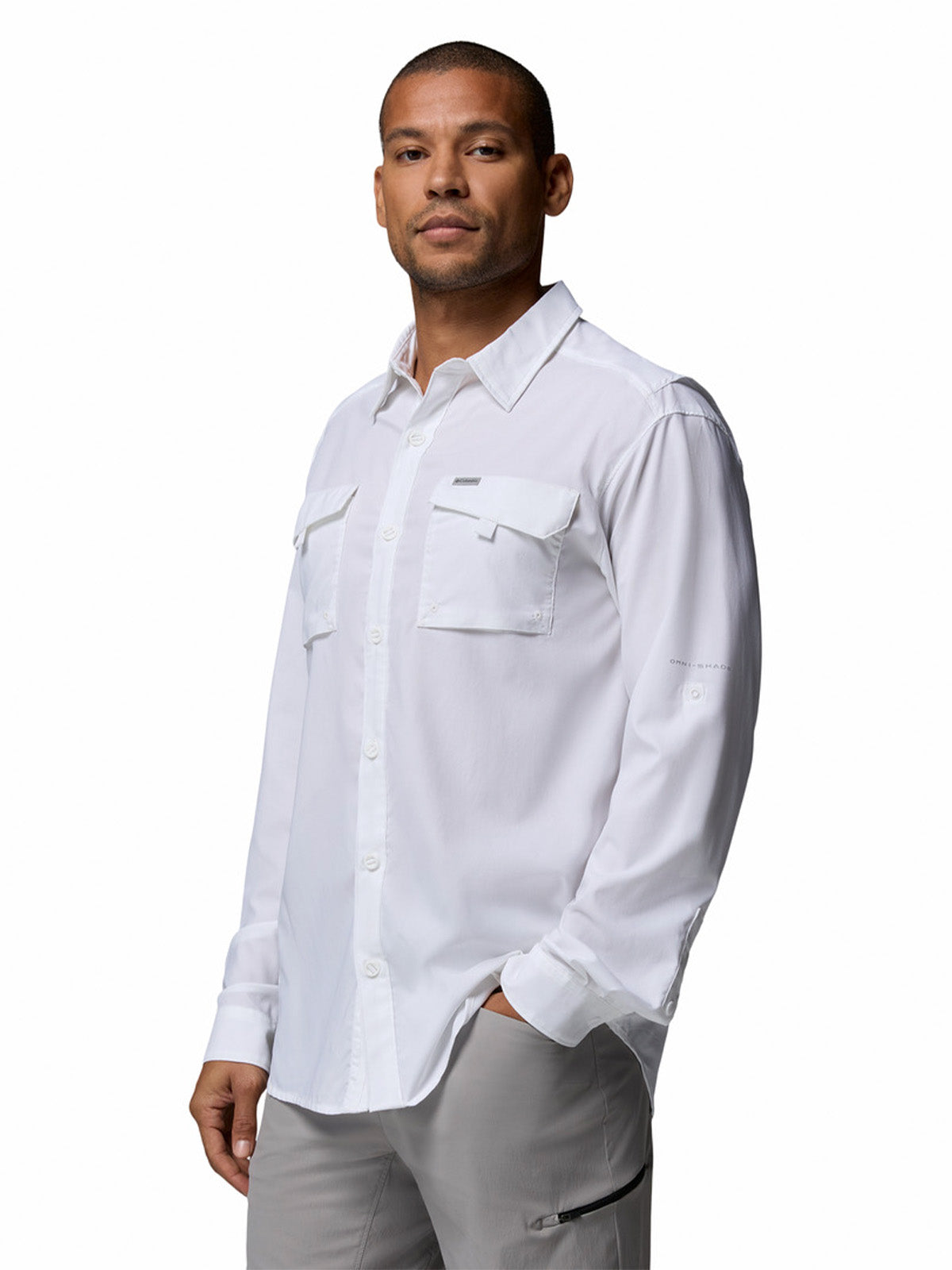 Camisa Manga Larga Hombre Silver Ridge Utility Blanco Columbia