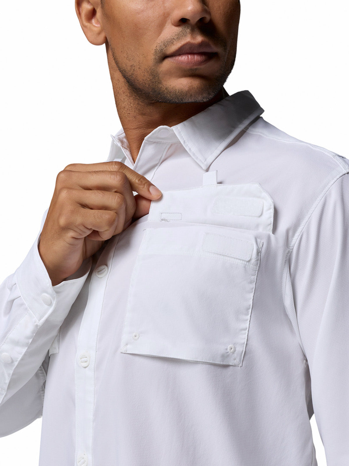 Camisa Manga Larga Hombre Silver Ridge Utility Blanco Columbia