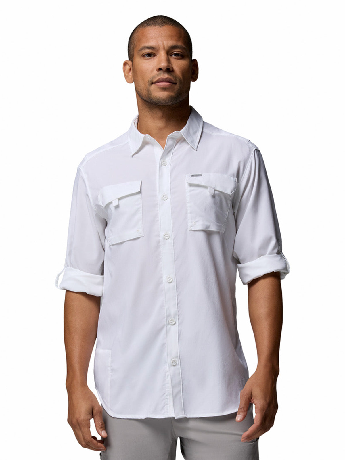 Camisa Manga Larga Hombre Silver Ridge Utility Blanco Columbia