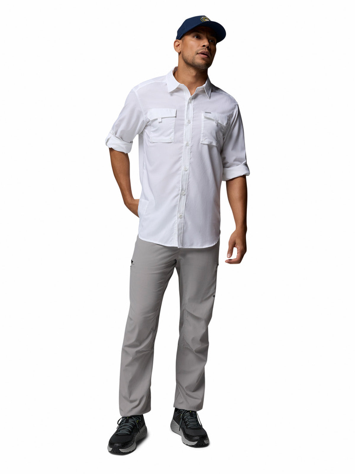 Camisa Manga Larga Hombre Silver Ridge Utility Blanco Columbia