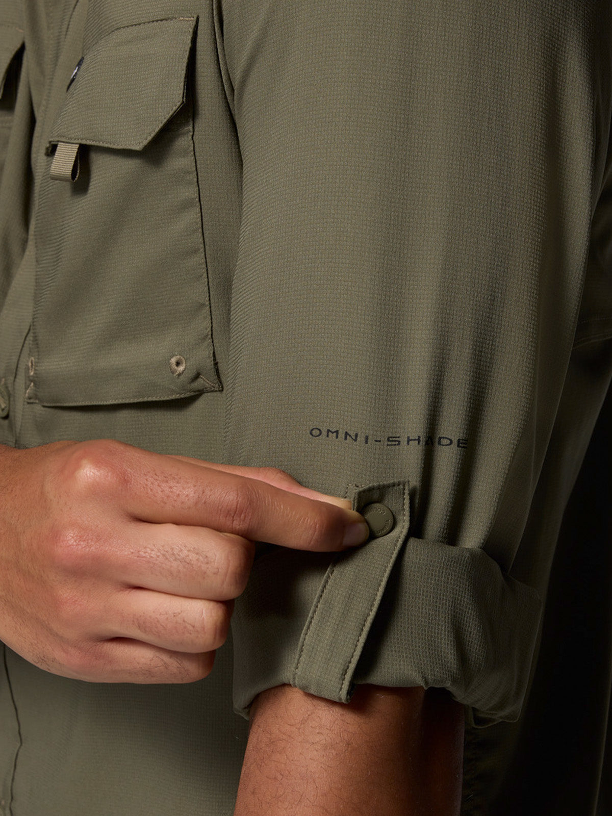 Camisa Manga Larga Hombre Silver Ridge Utility Gris Stone Green Columbia