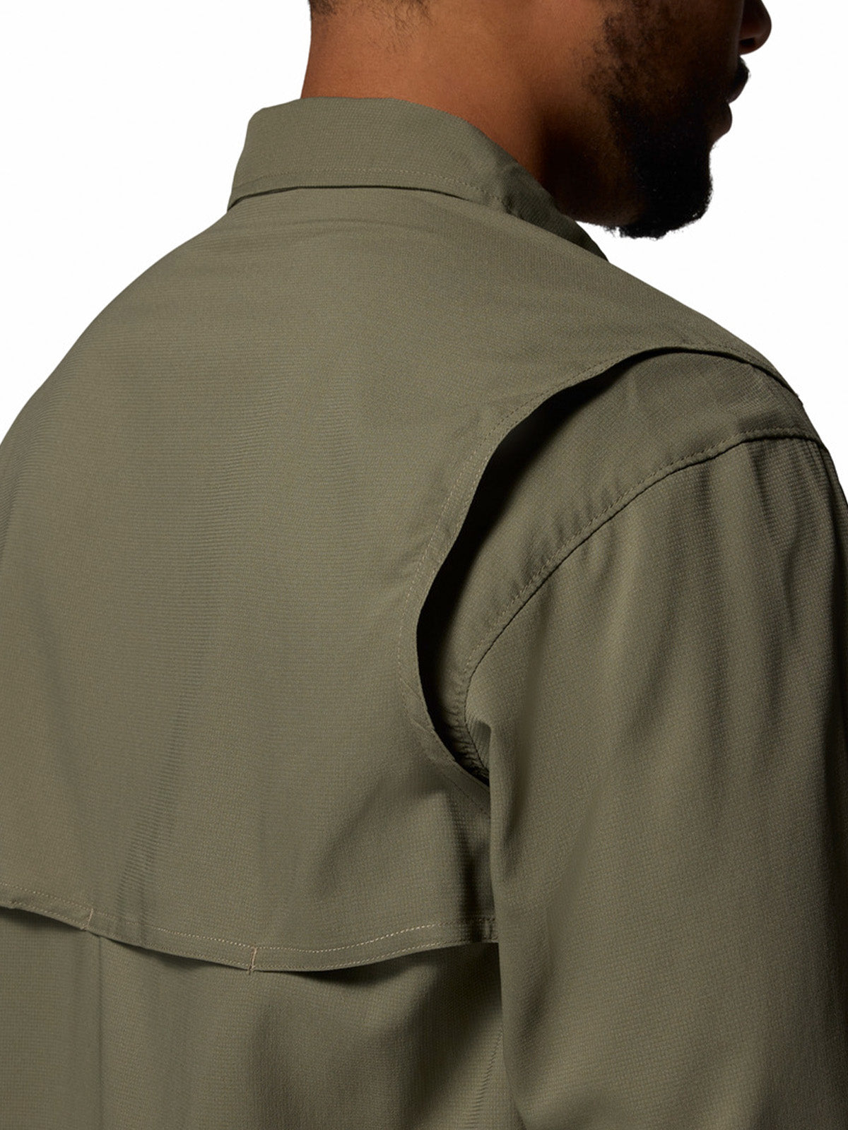 Camisa Manga Larga Hombre Silver Ridge Utility Gris Stone Green Columbia