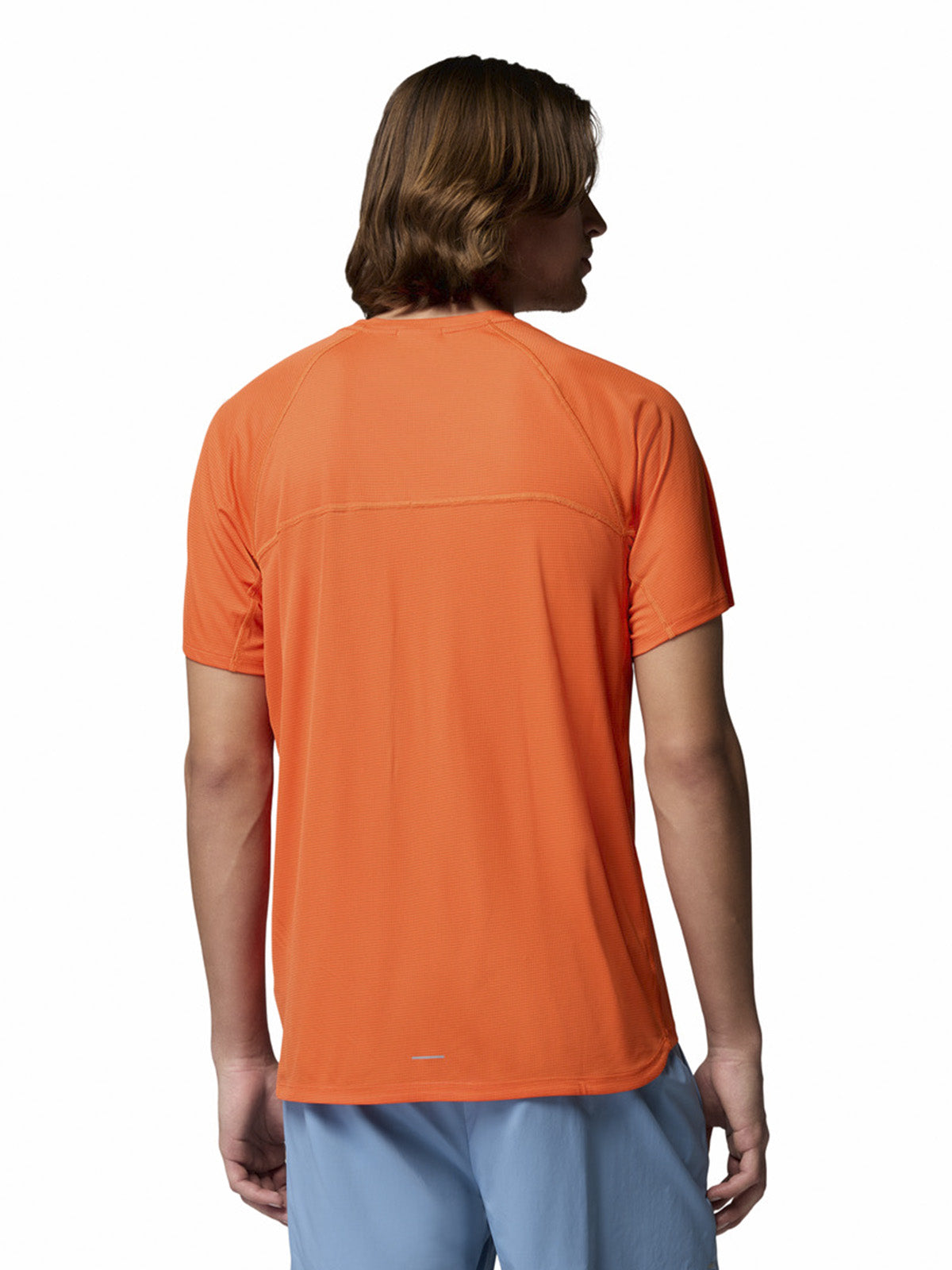 Polera Manga Corta Hombre Stealth Spring T Naranjo Columbia