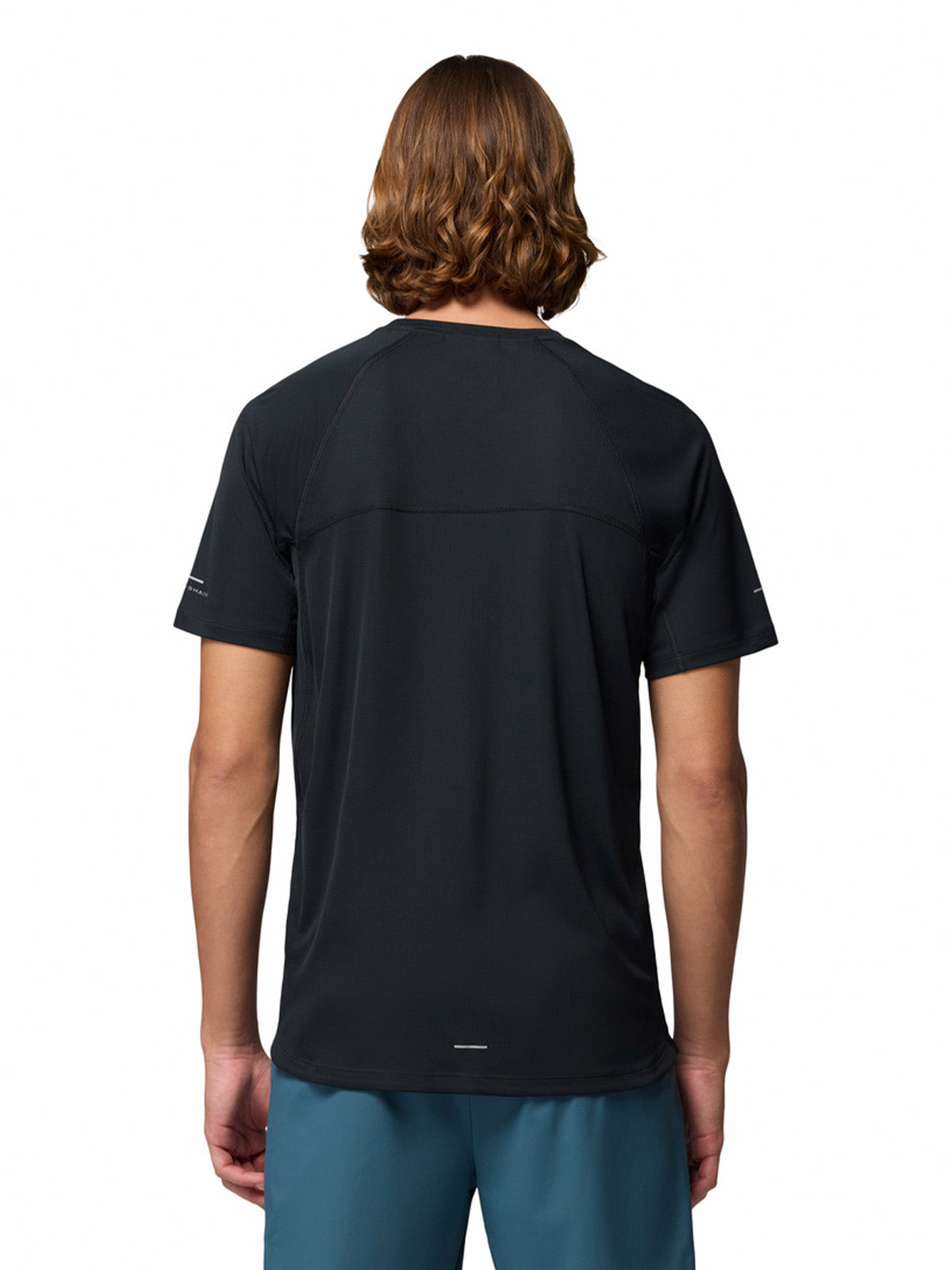 Polera Manga Corta Hombre Stealth Spring Negro Columbia