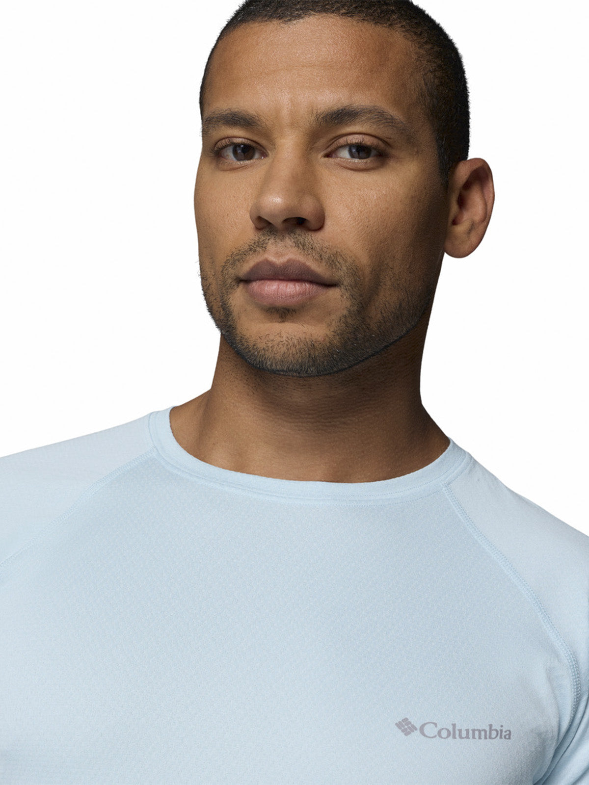 Polera Manga Larga Hombre Alpine Chill Pro Celeste Columbia
