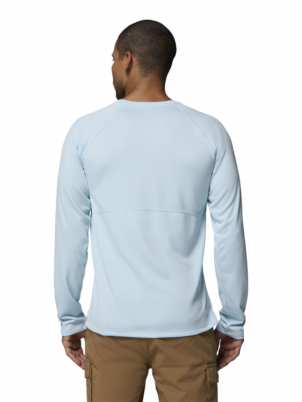 Polera Manga Larga Hombre Alpine Chill Pro Celeste Columbia