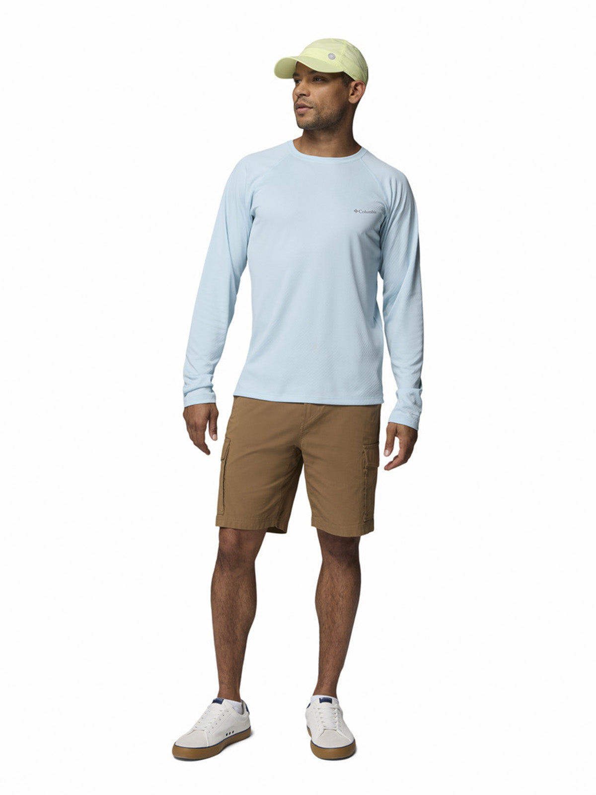 Polera Manga Larga Hombre Alpine Chill Pro Celeste Columbia