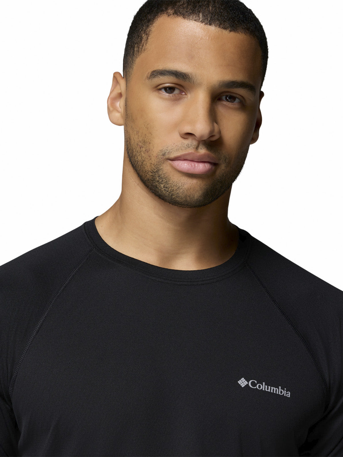 Polera Manga Larga Hombre Alpine Chill Pro Negro Columbia