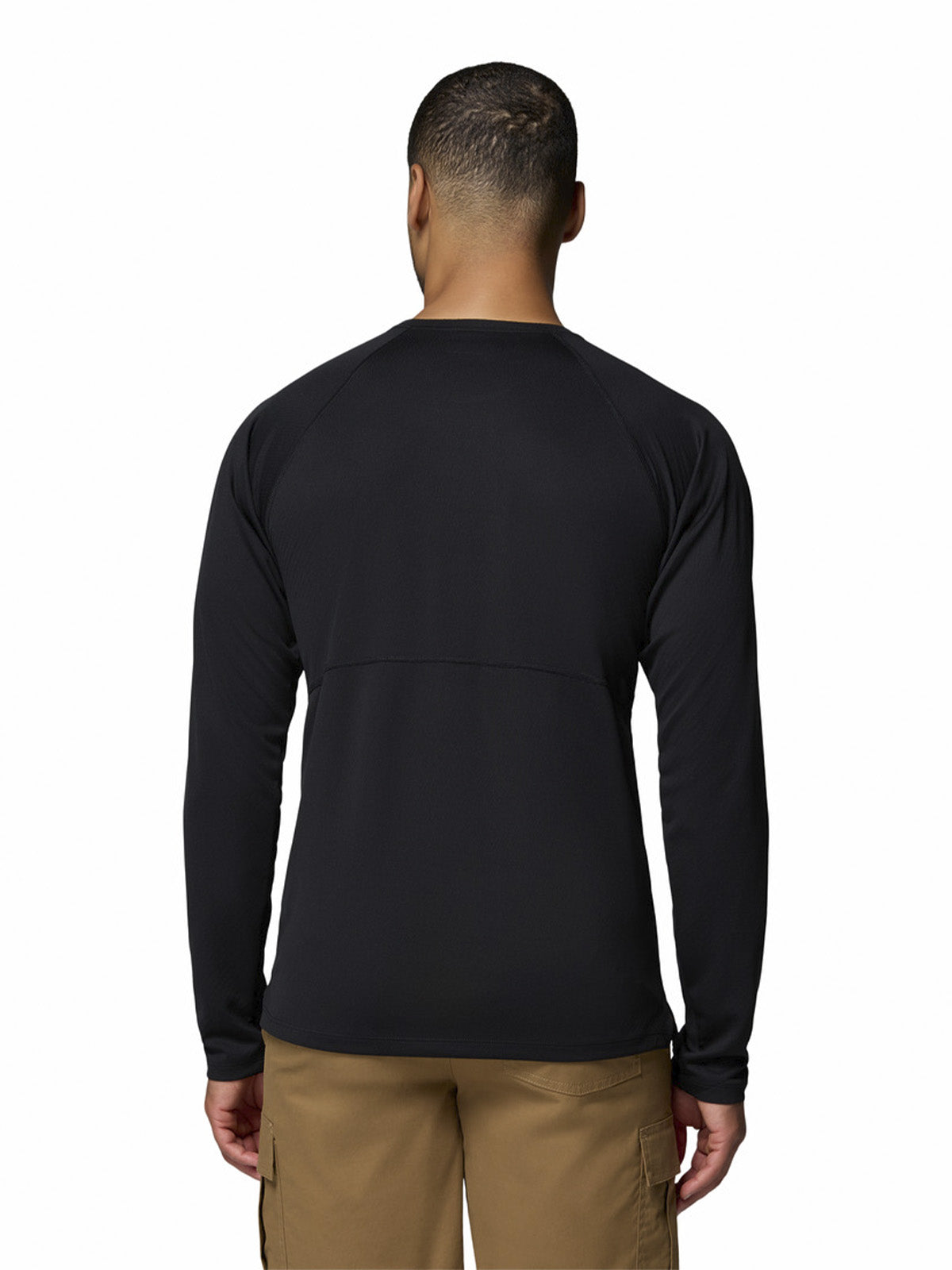 Polera Manga Larga Hombre Alpine Chill Pro Negro Columbia