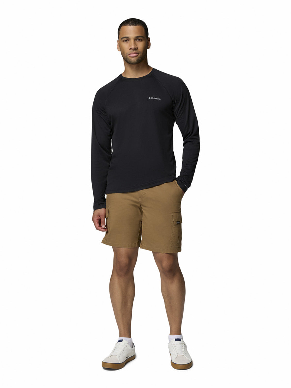 Polera Manga Larga Hombre Alpine Chill Pro Negro Columbia