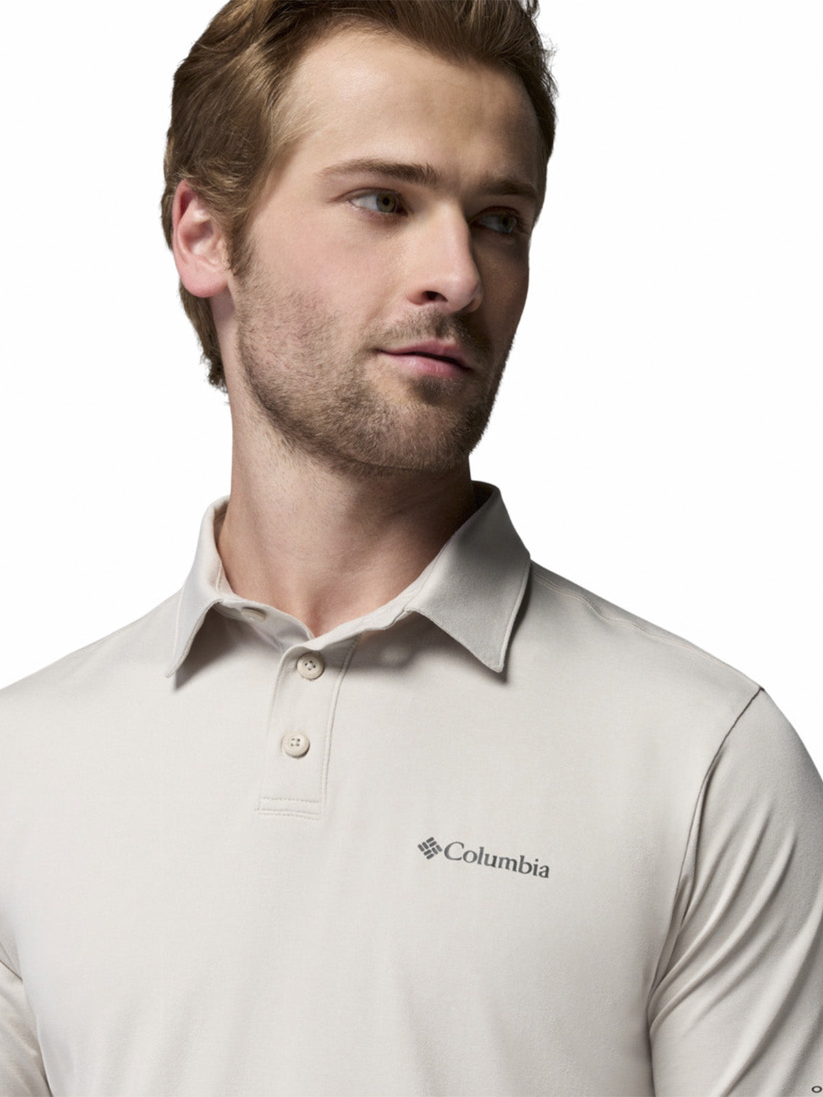 Polera Manga Corta Hombre Parsons Point Polo Gris Columbia
