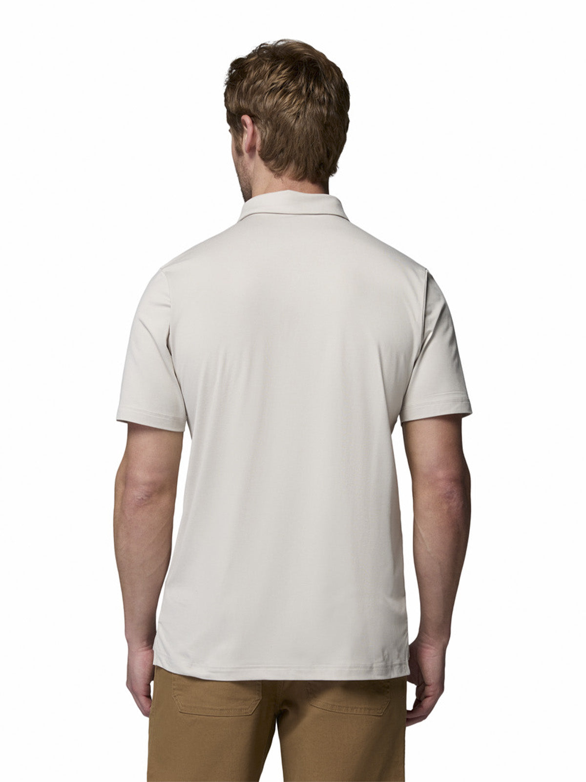 Polera Manga Corta Hombre Parsons Point Polo Gris Columbia