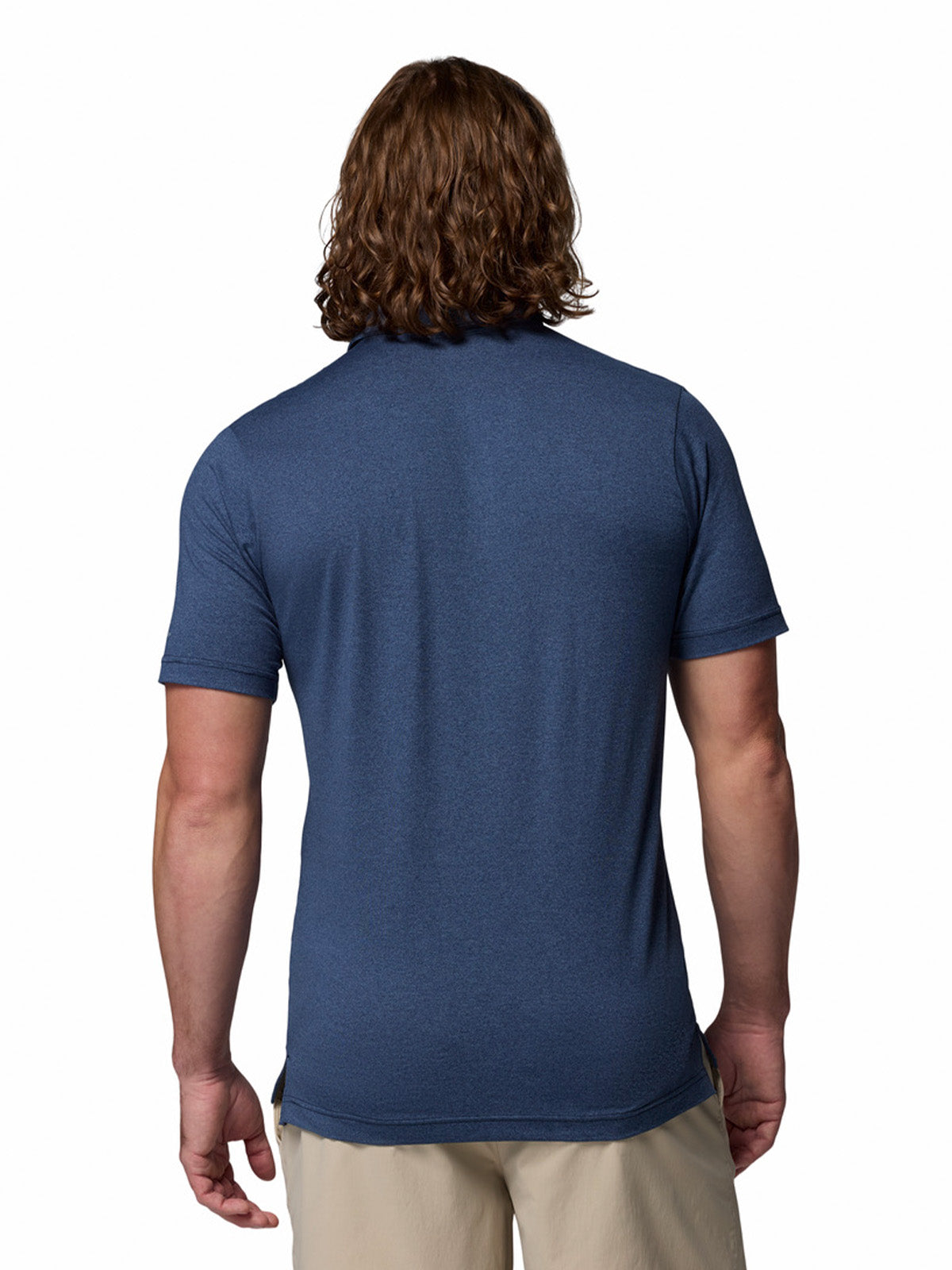Polera Manga Corta Hombre Parsons Point Azul Collegiate Navy Columbia