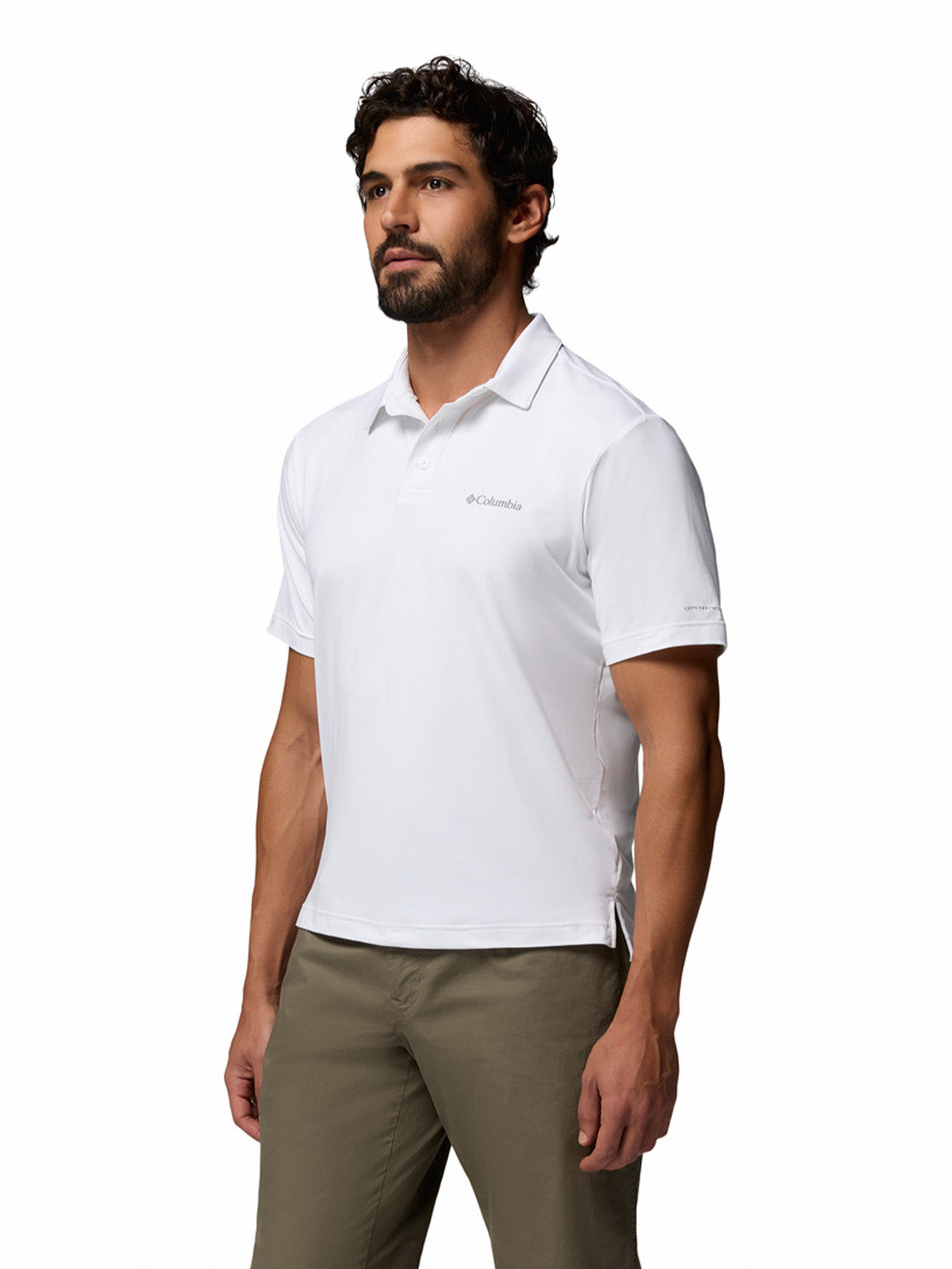 Polera Manga Corta Hombre Parsons Point Blanco Columbia