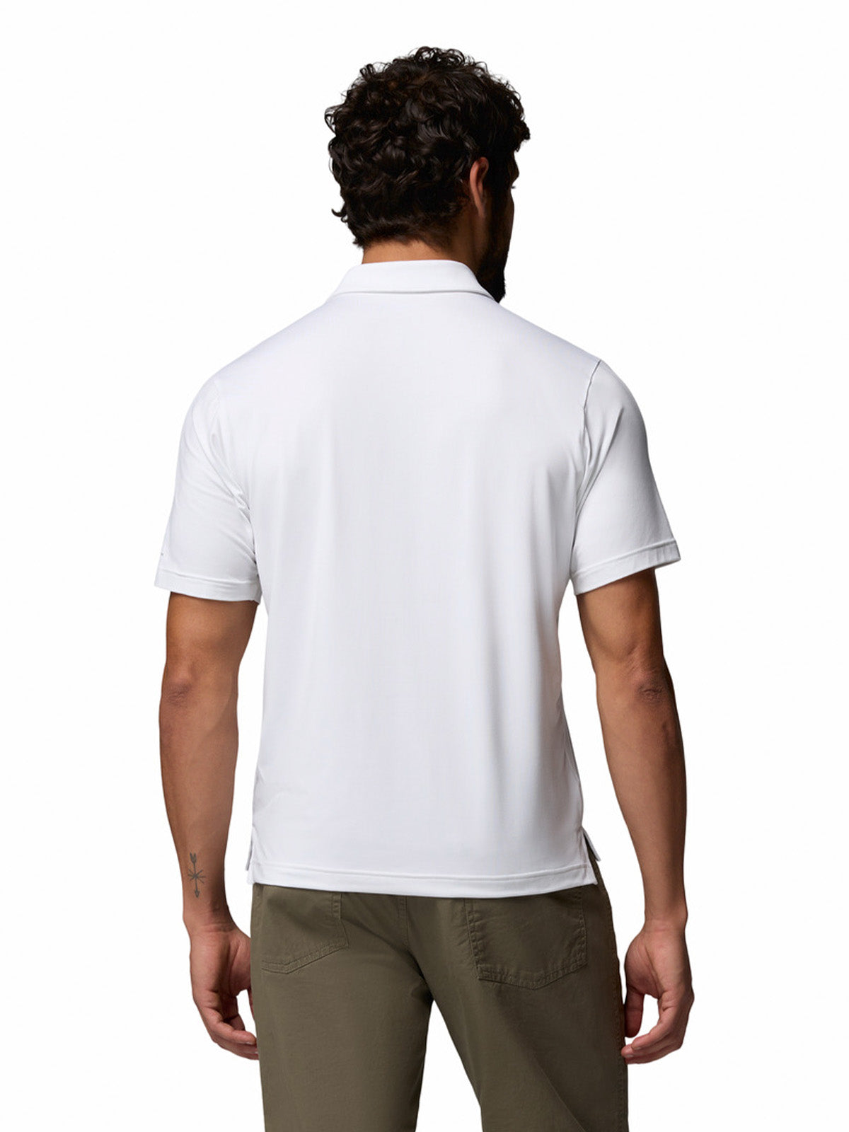Polera Manga Corta Hombre Parsons Point Blanco Columbia