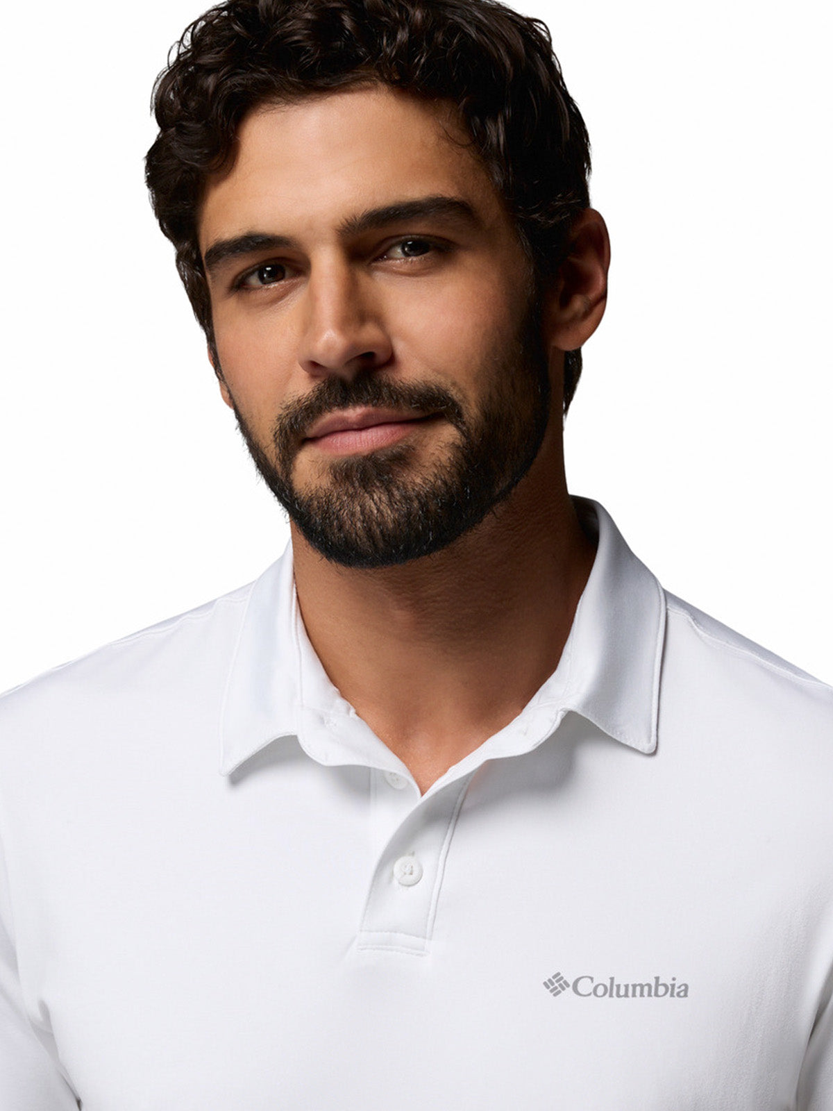 Polera Manga Corta Hombre Parsons Point Blanco Columbia