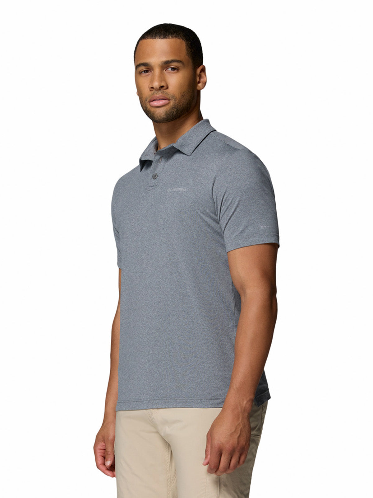 Polera Manga Corta Hombre Parsons Point Gris City Grey Columbia