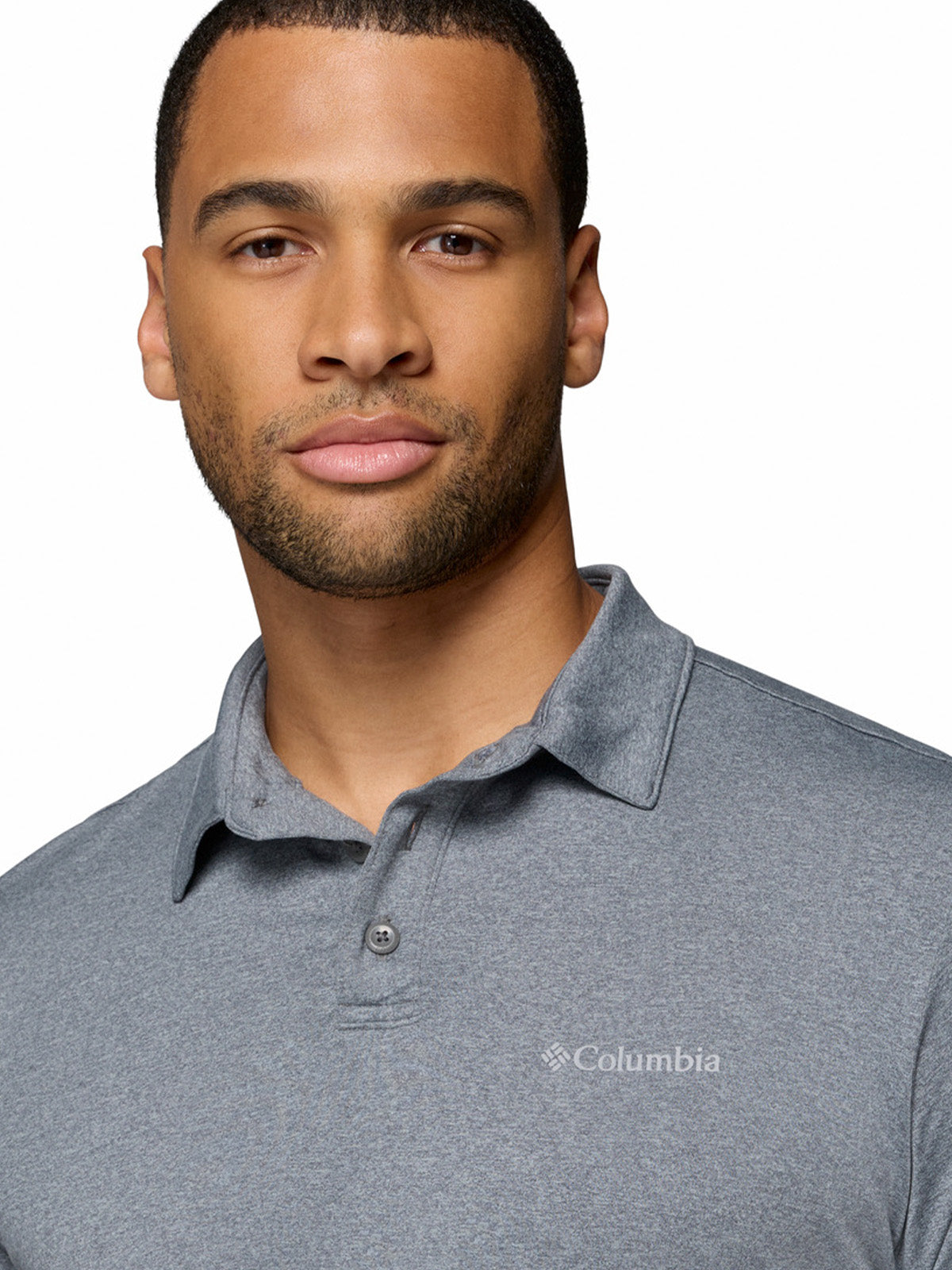 Polera Manga Corta Hombre Parsons Point Gris City Grey Columbia