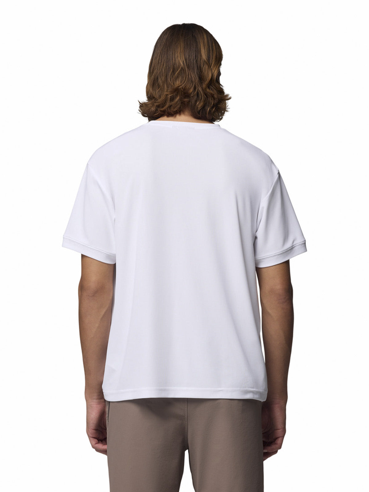 Polera Manga Corta Hombre Chill Creek Knit Tee Blanco Columbia